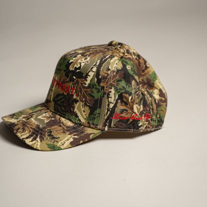 Sweetfeet Hat - Camo, Red Embroidery