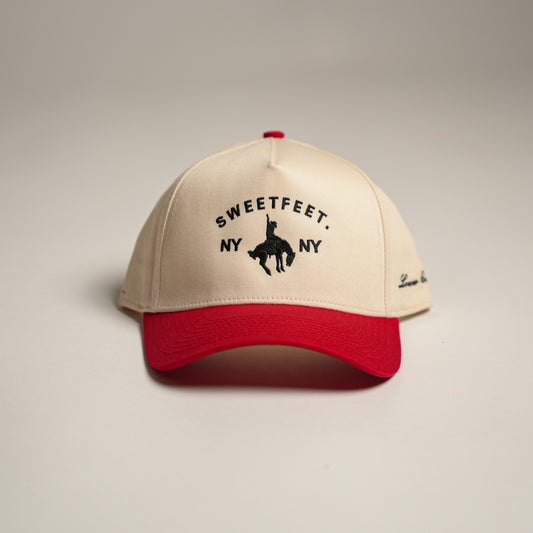Sweetfeet Hat - Concrete Cowboy Red & Black