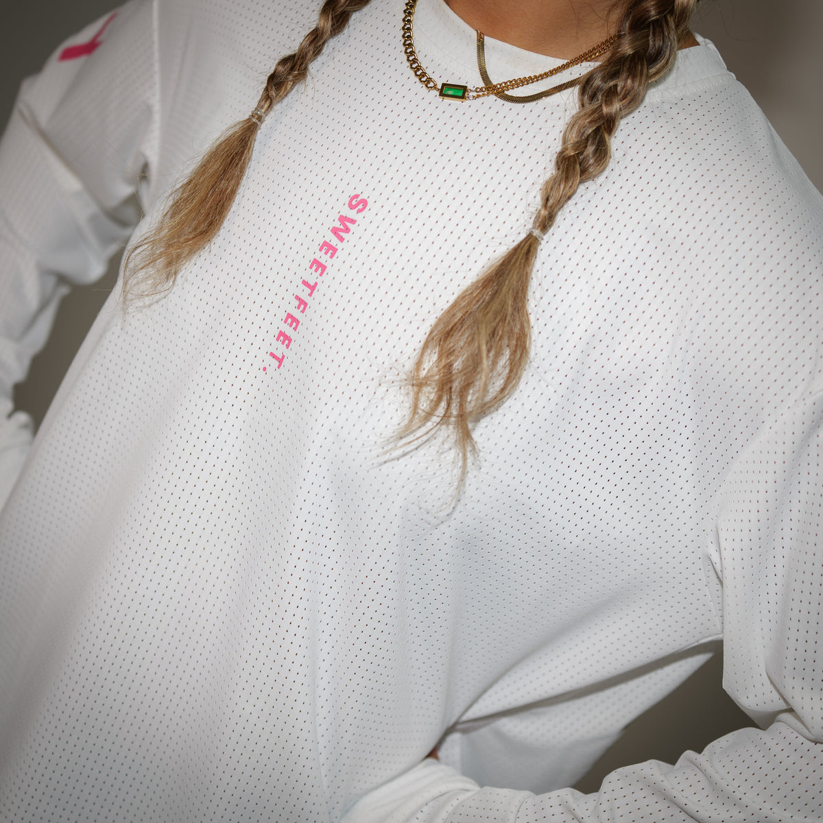 MeshTech Longsleeve - White/Pink