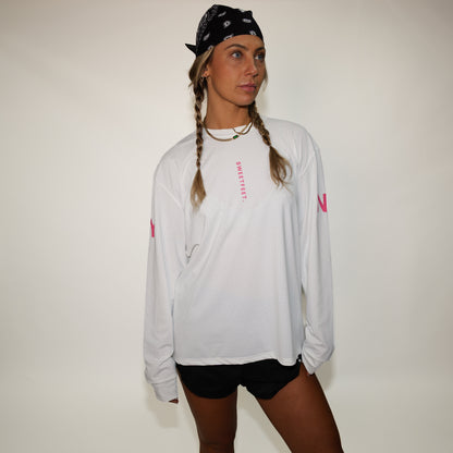 MeshTech Longsleeve - White/Pink