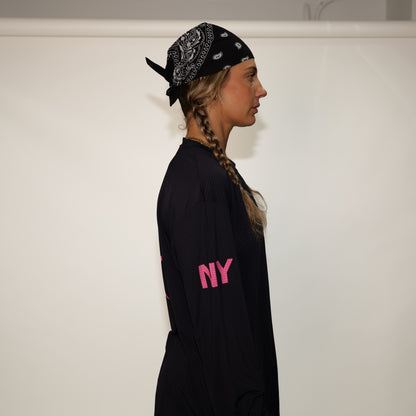MeshTech Longsleeve - Black/Pink