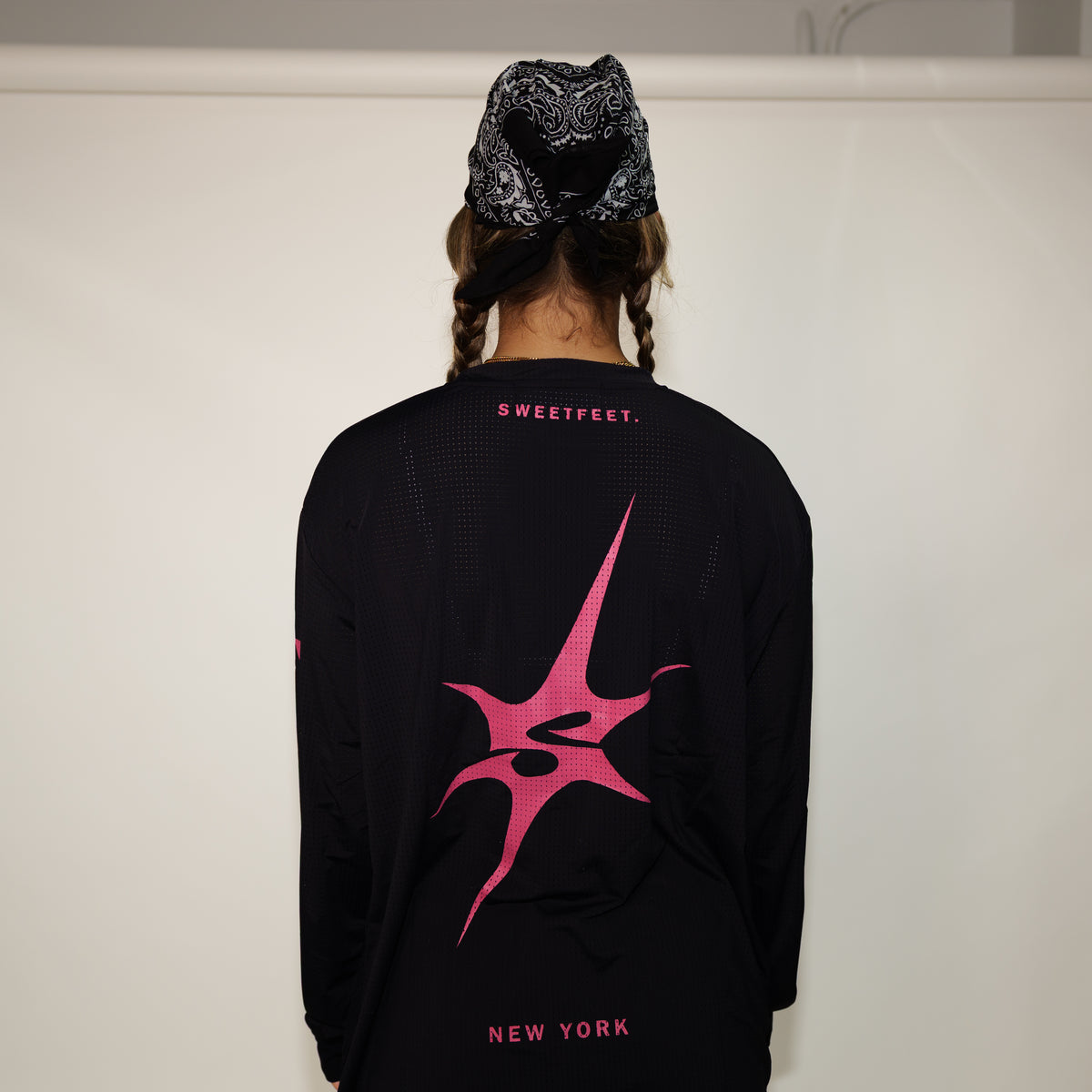 MeshTech Longsleeve - Black/Pink