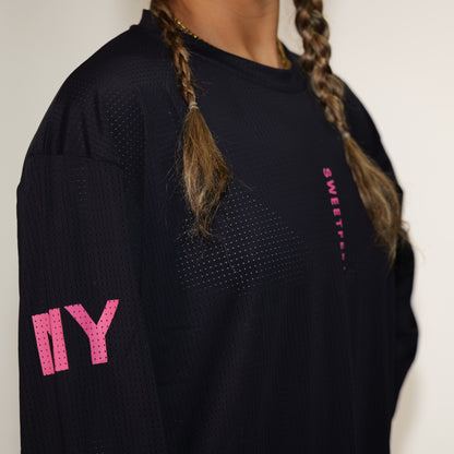 MeshTech Longsleeve - Black/Pink