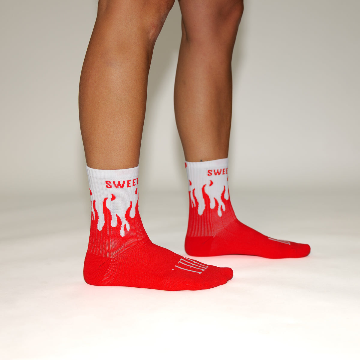V2 Flame Sock (3 Pack) - Red/White