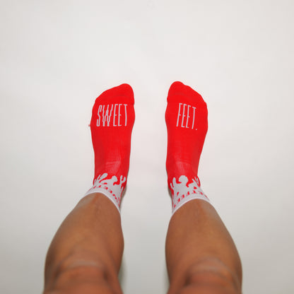 V2 Flame Sock (3 Pack) - Red/White