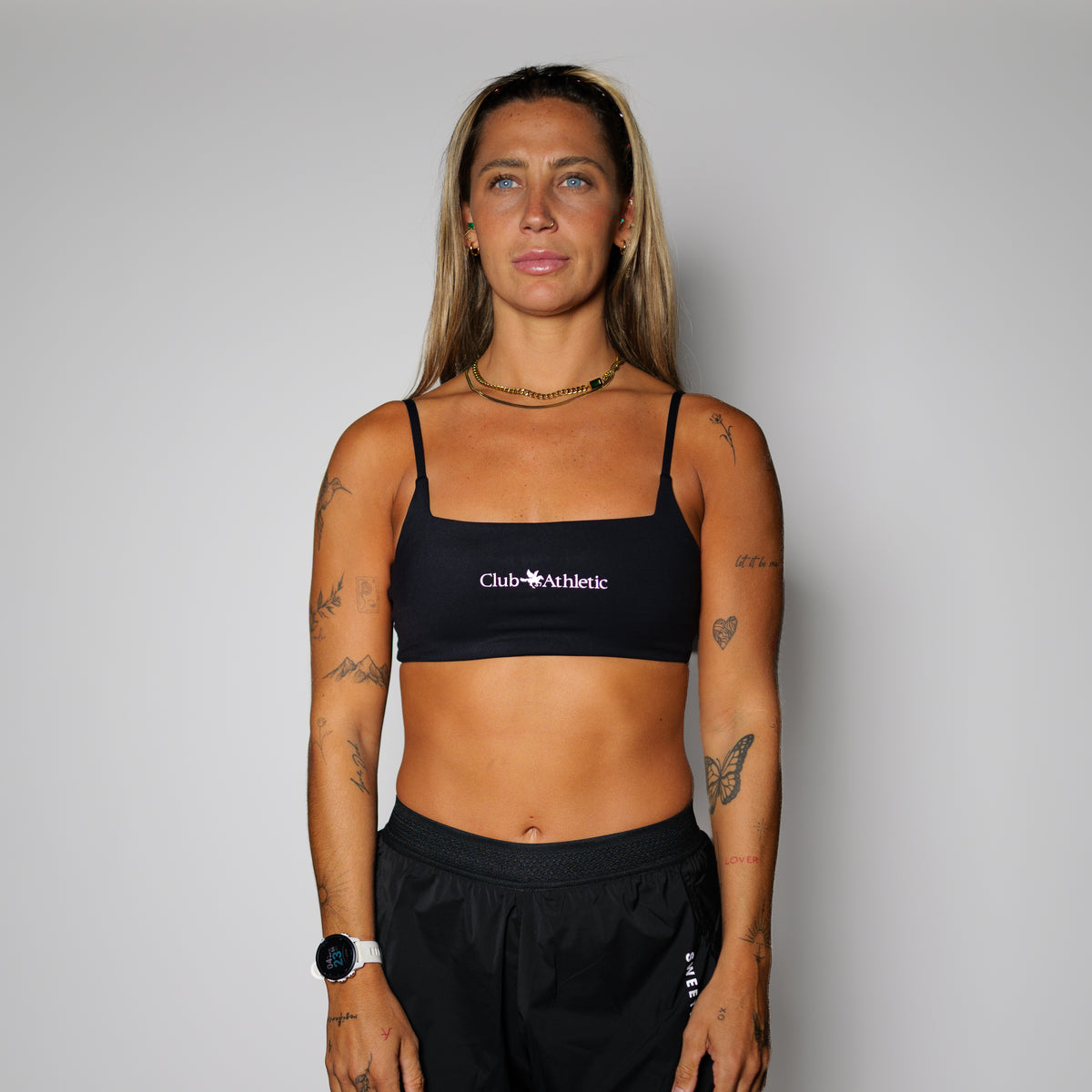 Club Athletic Sports Bra - Black
