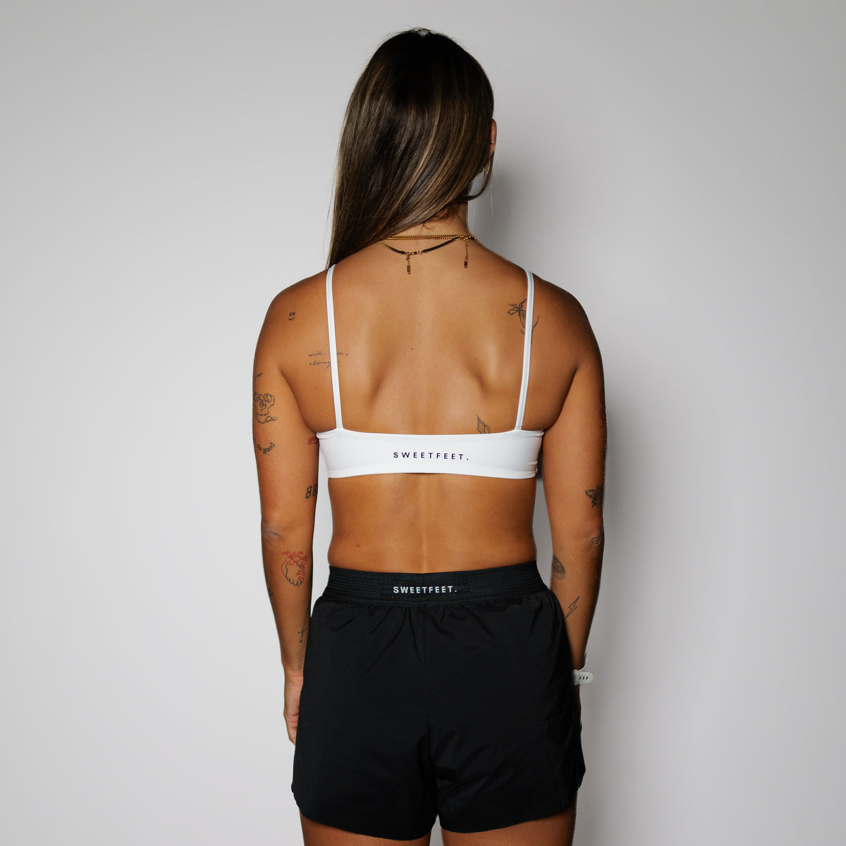 Club Athletic Sports Bra - White