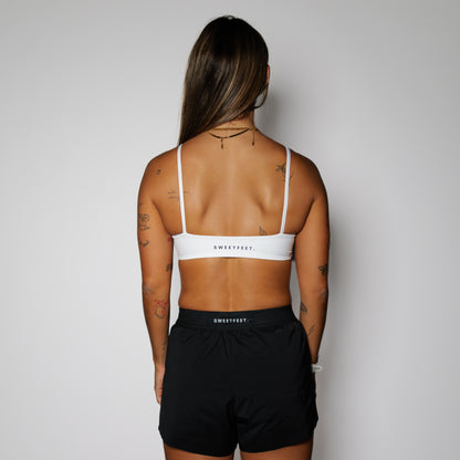 Club Athletic Sports Bra - White