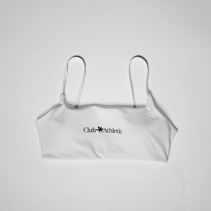 Club Athletic Sports Bra - White