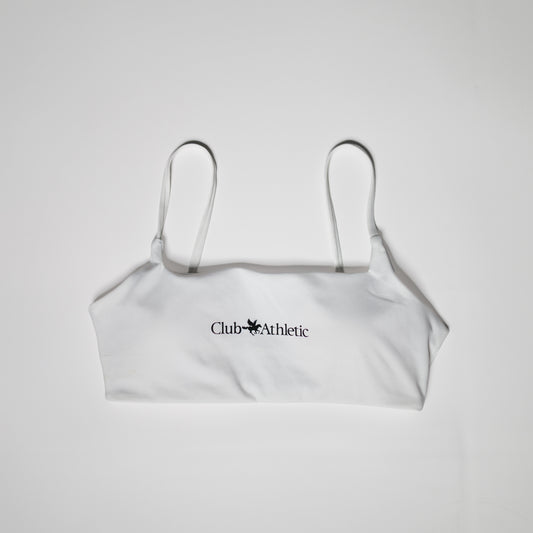 Club Athletic Sports Bra - White
