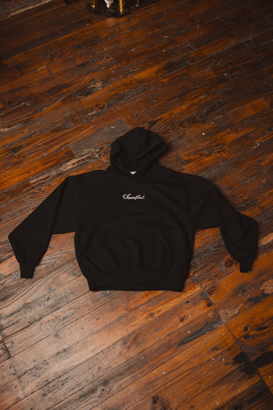 Black Heavyweight Fleece Hoodie