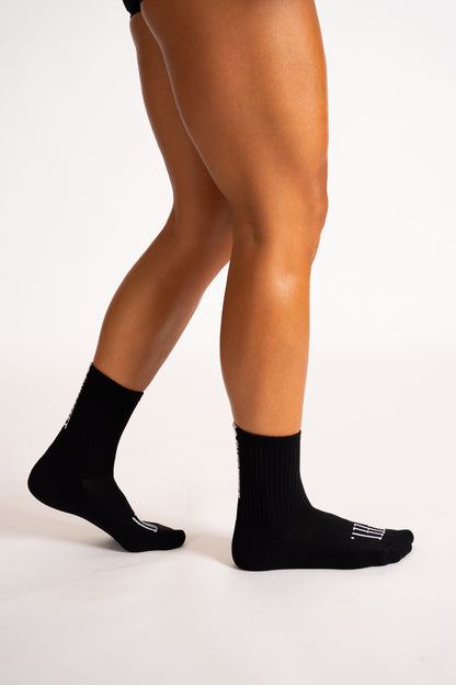 Black Sweetfeet Performance Compression - Mid Crew Sock (1 Pair)